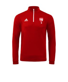 Sweatshirt à col zippé mi-haut adidas Entrada 22 Rouge
