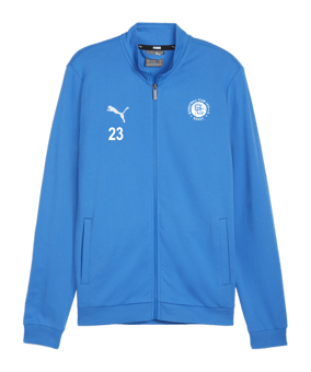 PUMA teamGOAL Casual Trainingsjacke Blau Weiss F02