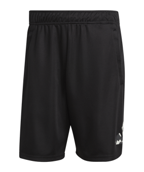 adidas Seasonal Trainingsshort Schwarz Weiss - schwarz