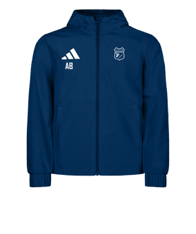 adidas Entrada 26 Regenjacke Dunkelblau