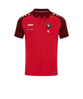 JAKO Performance Poloshirt Rot Schwarz F101