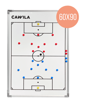 Cawila Taktiktafel Fussball inkl. Tasche | Size: 60 x 90 cm Weiss - weiss