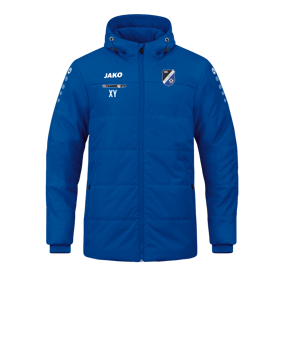JAKO Team Coach Kapuzenjacke Blau F400