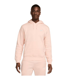 Nike Club Fleece Hoody Orange F664 - rosa