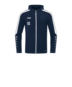 JAKO Power Kapuzenjacke Kids Blau F900