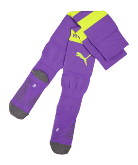 PUMA Borussia Dortmund Replica Striped Chaussettes de football Home Violet C17 - violet