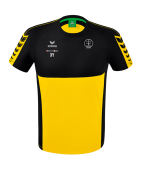 Erima Six Wings T-Shirt Gelb Schwarz