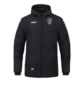JAKO Team Coach Kapuzenjacke Schwarz F800