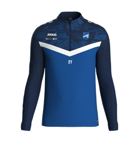 JAKO Iconic HalfZip Sweatshirt Kids Blau F403