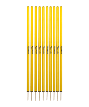 Cawila Slalom L 10Stk d33mm 160cm&13cm Spitz Gelb - gelb