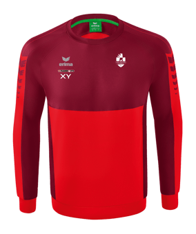 Erima Six Wings Sweatshirt Rot