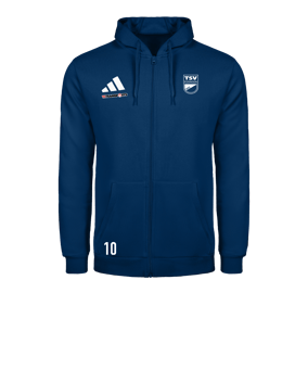 adidas Entrada 26 Kapuzenjacke Blau (Baumwolle)