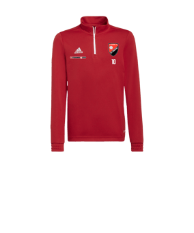 adidas Entrada 22 HalfZip Sweatshirt Kids Rot