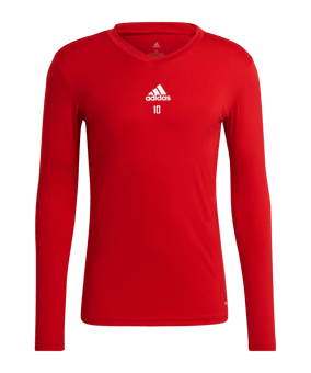 adidas Team Base Top langarm Rot