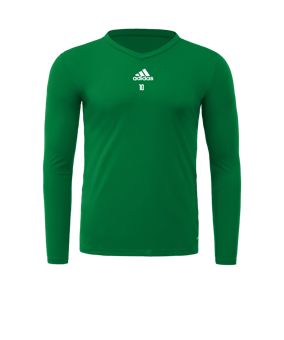 T-shirt à manches longues adidas Team Base vert foncé
