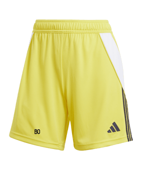 adidas Tiro 24 Short Damen Gelb Schwarz