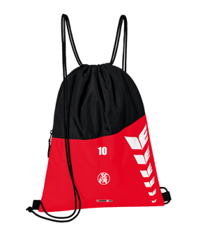 Erima Six Wings Gymsack Rot Schwarz