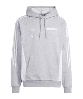 adidas Tiro 24 Hoody Grau Weiss 