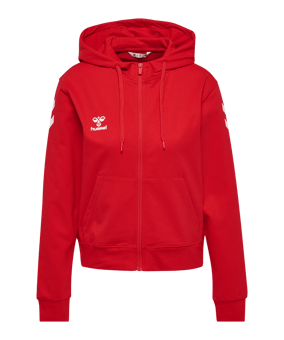 hummel Go 2.0 Chevron Kapuzenjacke Damen Rot F3062 - rot
