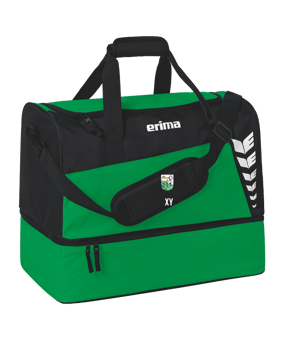 Erima Six Wings Sporttasche mit Bodenfach Gr. L Grün Schwarz