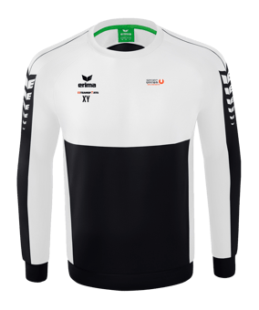 Erima Six Wings Sweatshirt Schwarz Weiss