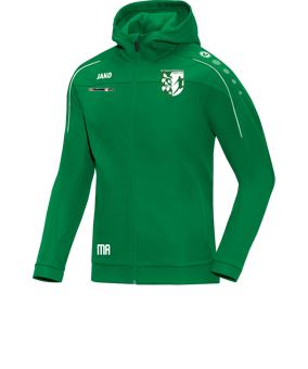 JAKO Classico Kapuzenjacke Grün F06