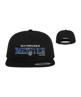 Delay Sports Kreisliga A Meister Classic Snapback Cap Schwarz - schwarz