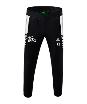 Erima Six Wings Trainingshose Schwarz Weiss