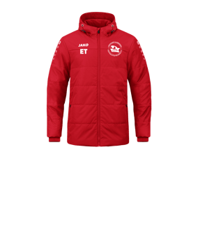 JAKO Team Coach Kapuzenjacke Kids Rot F100