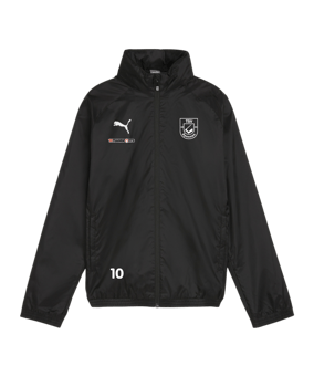 PUMA teamGOAL Allwetterjacke Kids Schwarz Weiss F03