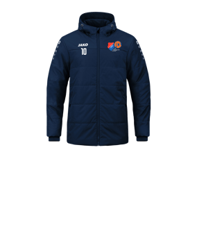 JAKO Team Coach Kapuzenjacke Kids Blau F900