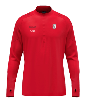 JAKO ZipTop Light Flow Sweatshirt Rot F100