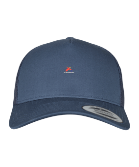 Merch 5 Panel Retro Trucker Cap Navy