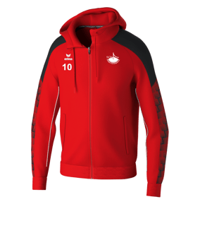 Erima EVO STAR Kapuzenjacke Kids Rot
