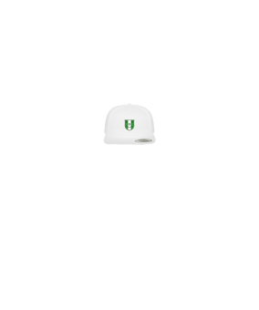 Merch 5 Panel Classic Snapback Cap White Green