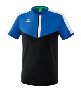 Erima Squad T-Shirt Kids Blau Schwarz - blau