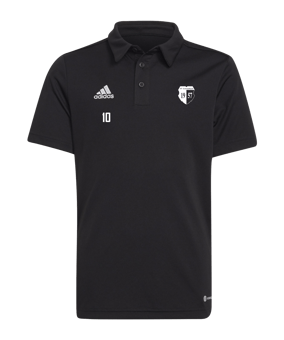adidas Entrada 22 Poloshirt Kids Schwarz