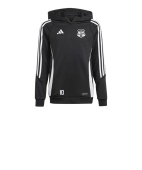 adidas Tiro 24 Hoody Kids Schwarz Weiss