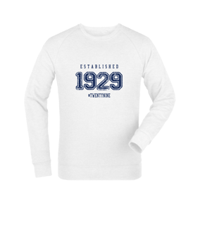 Merch Roller Sweatshirt White | #established