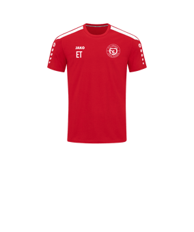 JAKO Power T-Shirt Kids Rot Weiss F100
