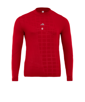 adidas Techfit COLD.RDY Sous-Vêtements À Manches Longues Rouge