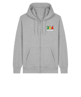 11tsmerch Merch Connector 2.0 Zip Sweatjacke Heather Grau | #logo4c
