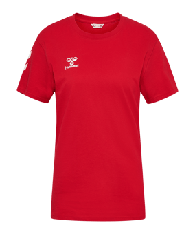 Hummel Go 2.0 Chevron T-Shirt Damen Rot F3062 - rot