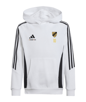 adidas Tiro 24 Hoody Kids Weiss Schwarz