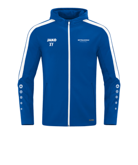 JAKO Power Kapuzenjacke Blau F400