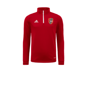 adidas Entrada 22 HalfZip Sudadera Niños Rojo 
