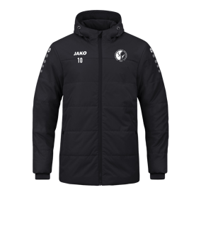 JAKO Team Coach Kapuzenjacke Schwarz F800