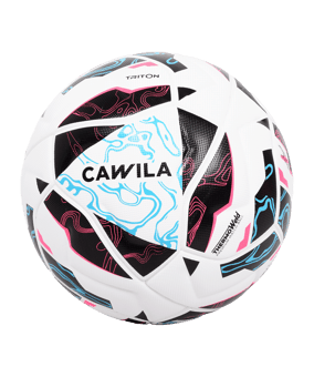 Cawila LIGA TRITON Fußball | Spielball Größe 5 | Fairtrade Produktion - weiss
