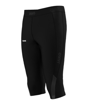 JAKO Power 3/4 Tight Schwarz F800