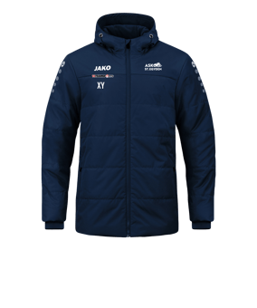 JAKO Team Coach Kapuzenjacke Blau F900